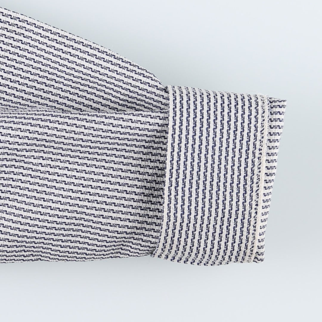 JILLJACK Stripe Pattern Swing Top Sports Jacket, Men's Size L (approx.) unclear white type Vintage Second Hand