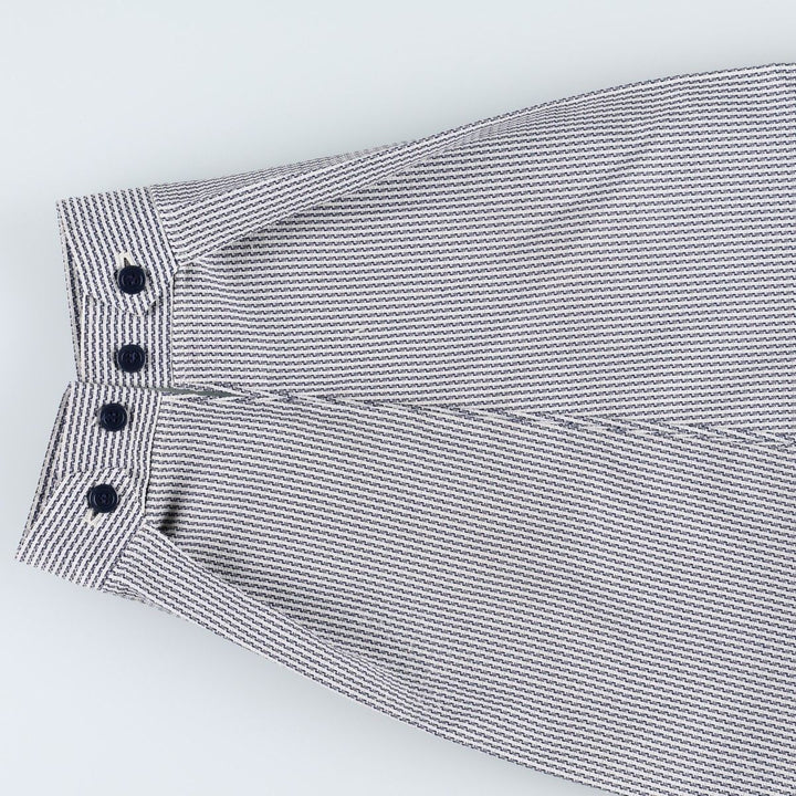 JILLJACK Stripe Pattern Swing Top Sports Jacket, Men's Size L (approx.) unclear white type Vintage Second Hand