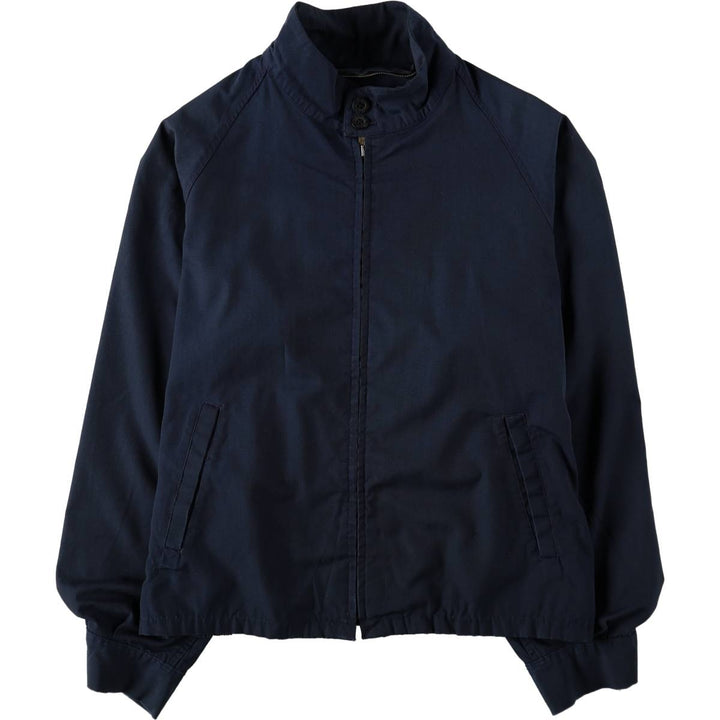 60s-70'S PETERS Harrington Jacket Swing Top, Men's Size L (Equivalent), Vintage Dacron Polyester navy blue type Vintage Second Hand