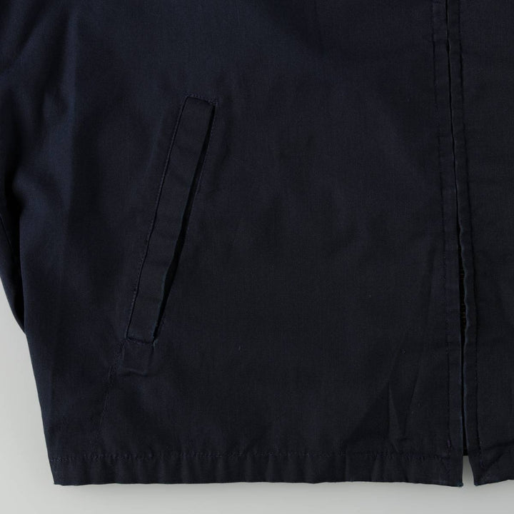 60s-70'S PETERS Harrington Jacket Swing Top, Men's Size L (Equivalent), Vintage Dacron Polyester navy blue type Vintage Second Hand