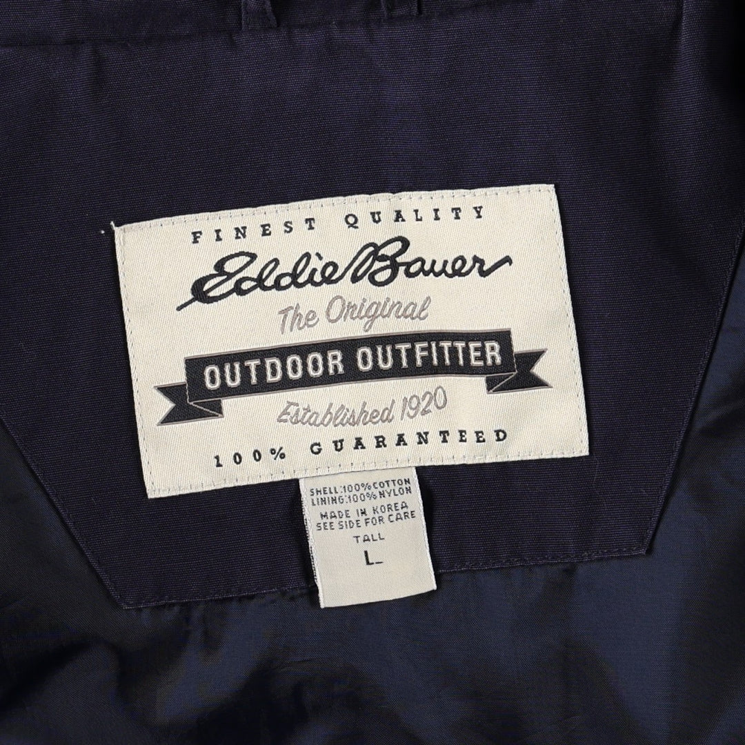 Eddie Bauer Swing Top Sports Jacket, Men's Size L cotton navy blue type Vintage Second Hand