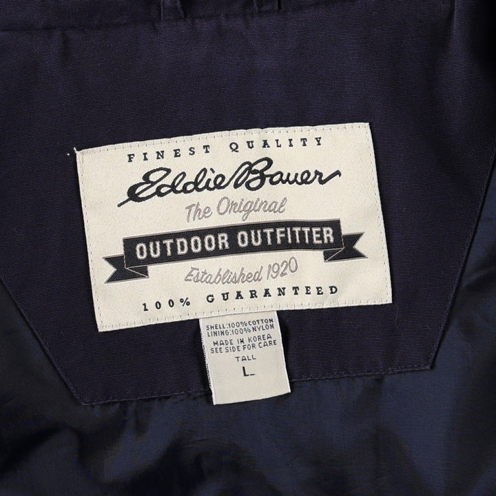 Eddie Bauer Swing Top Sports Jacket, Men's Size L cotton navy blue type Vintage Second Hand