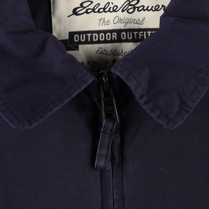 Eddie Bauer Swing Top Sports Jacket, Men's Size L cotton navy blue type Vintage Second Hand