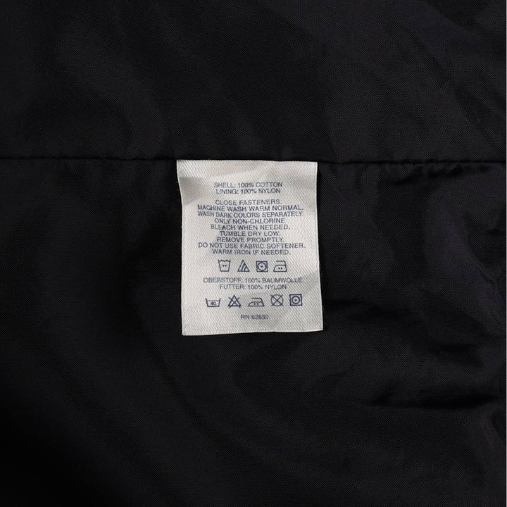 2000'S Lands' End Harrington Jacket Swing Top, Men's Size XL (approx.) cotton navy blue type Vintage Second Hand