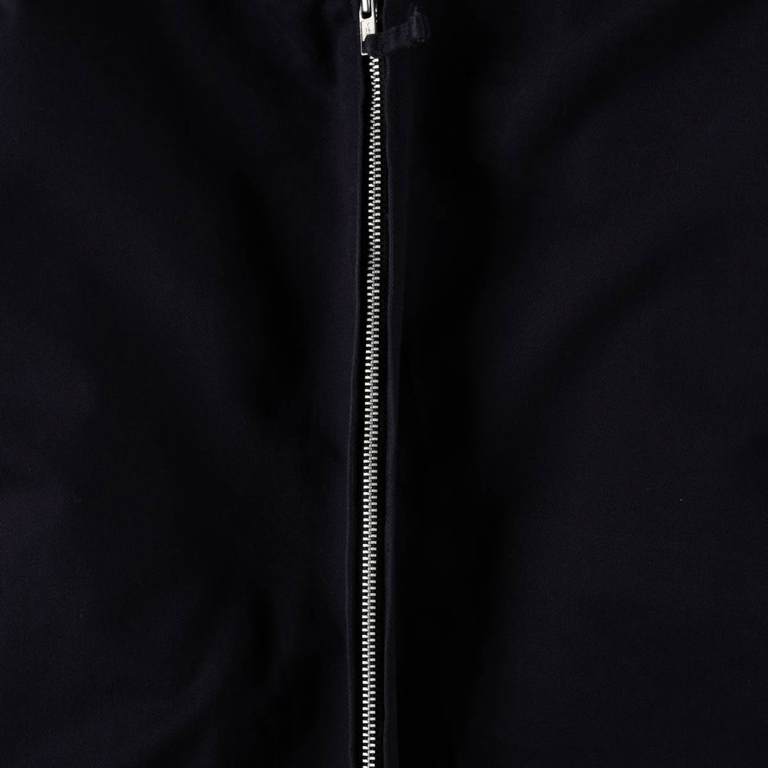 2000'S Lands' End Harrington Jacket Swing Top, Men's Size XL (approx.) cotton navy blue type Vintage Second Hand