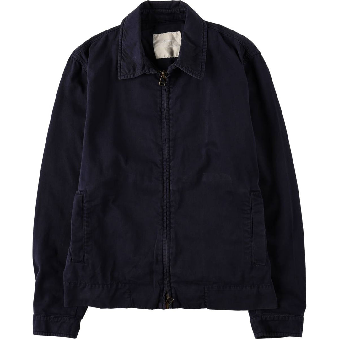 Burberry's Thomas Burberry Swing Top Sport Jacket, Men's Size L (approx.), Vintage cotton navy blue type Vintage Second Hand