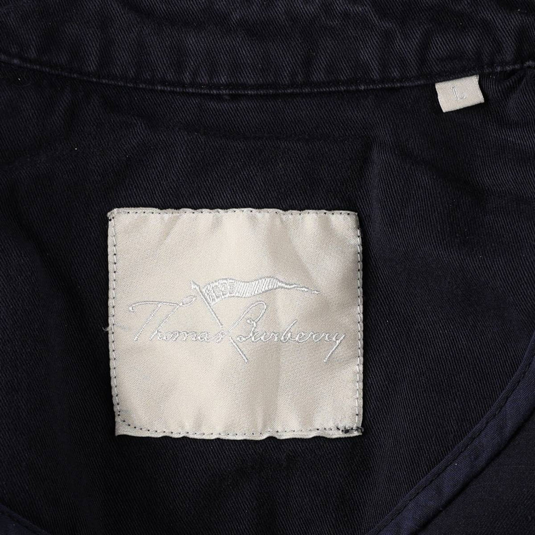 Burberry's Thomas Burberry Swing Top Sport Jacket, Men's Size L (approx.), Vintage cotton navy blue type Vintage Second Hand