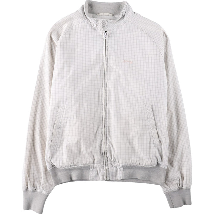 Schott Check Pattern Harrington Jacket Swing Top (Men's Size L) cotton white type Vintage Second Hand