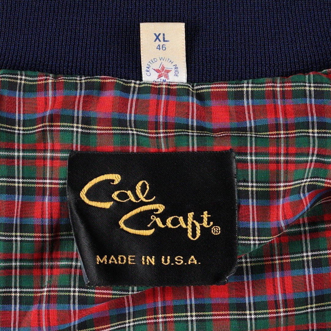 Cal Craft Harrington Jacket Swing Top, Made in USA, Men's XL equivalent, Vintage unclear navy blue type Vintage Second Hand