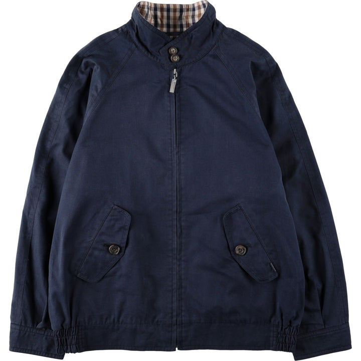 Aquascutum Harrington Jacket Swing Top Men's Size M cotton navy blue type Vintage Second Hand