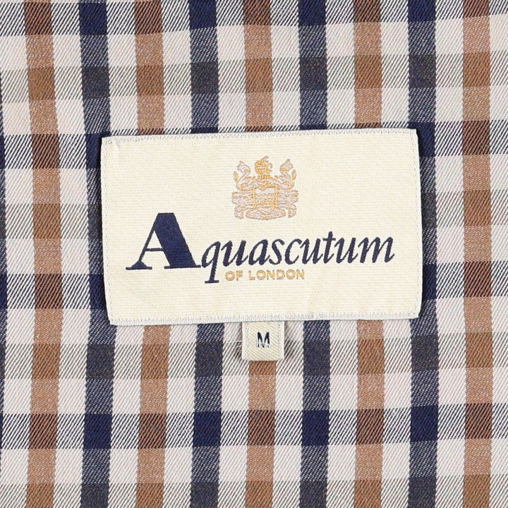 Aquascutum Harrington Jacket Swing Top Men's Size M cotton navy blue type Vintage Second Hand