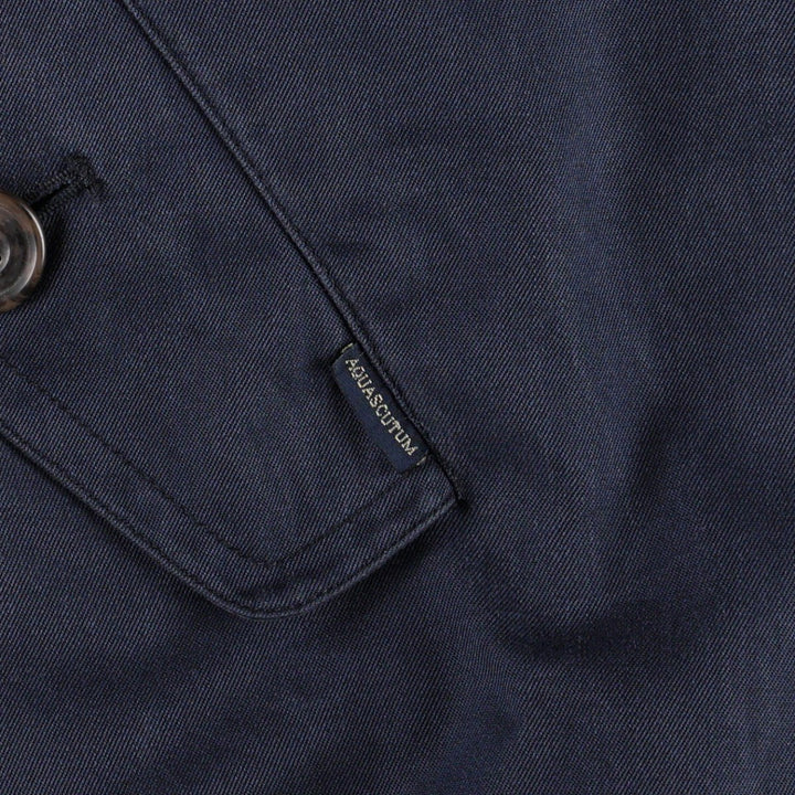 Aquascutum Harrington Jacket Swing Top Men's Size M cotton navy blue type Vintage Second Hand
