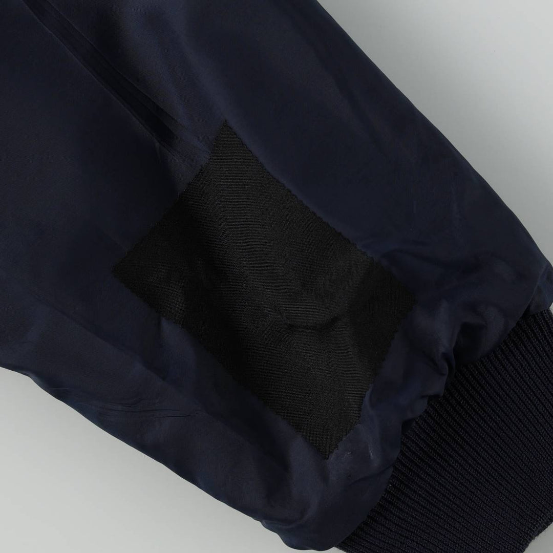 80s-90'S Lands' End Harrington Jacket Swing Top, Men's Size L (approx.), Vintage polyester navy blue type Vintage Second Hand