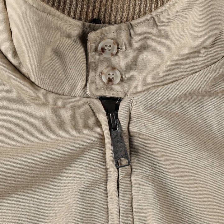~90'S LL Bean Harrington Jacket Swing Top Men's Size L Vintage unclear Beige type Vintage Second Hand
