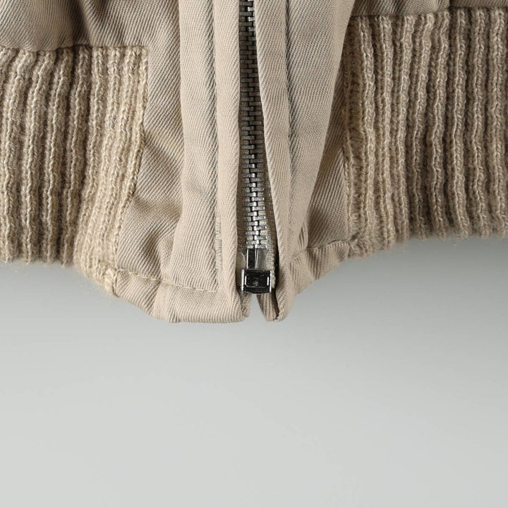 ~90'S LL Bean Harrington Jacket Swing Top Men's Size L Vintage unclear Beige type Vintage Second Hand