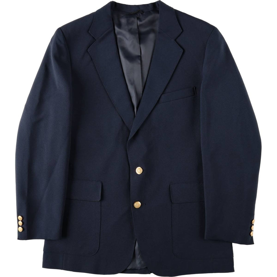70s-80'S Levi's ACTION SUIT STA-PREST navy blazer/tailored jacket, men's size XL equivalent. unclear navy blue type Vintage Second Hand