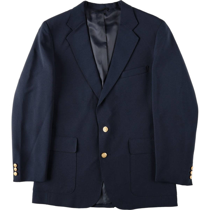 70s-80'S Levi's ACTION SUIT STA-PREST navy blazer/tailored jacket, men's size XL equivalent. unclear navy blue type Vintage Second Hand