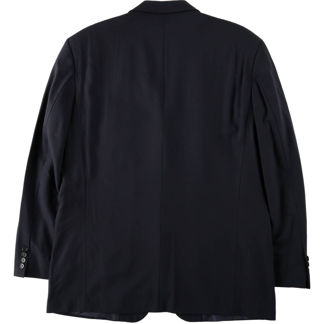 Hugo Boss wool tailored jacket, made in the USA, men's size XXL equivalent. wool navy blue type Vintage Second Hand