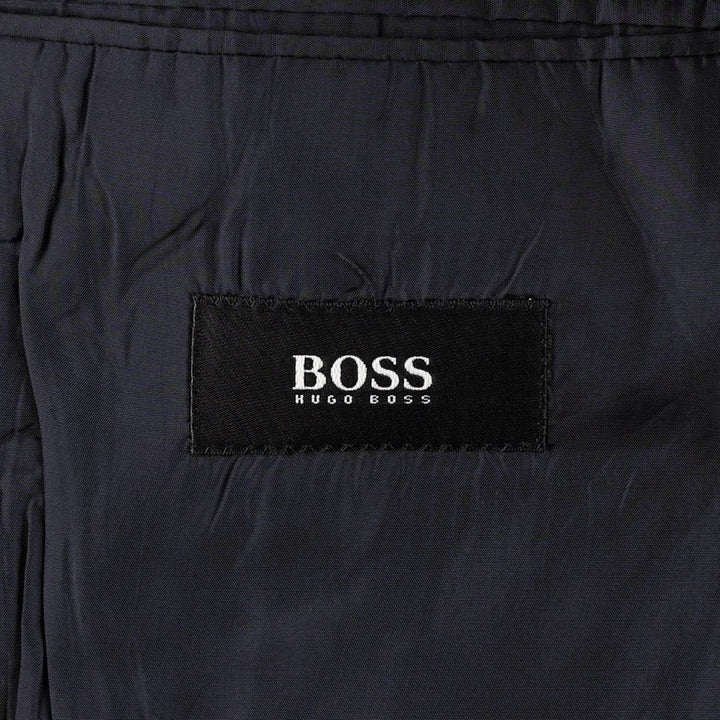 Hugo Boss wool tailored jacket, made in the USA, men's size XXL equivalent. wool navy blue type Vintage Second Hand