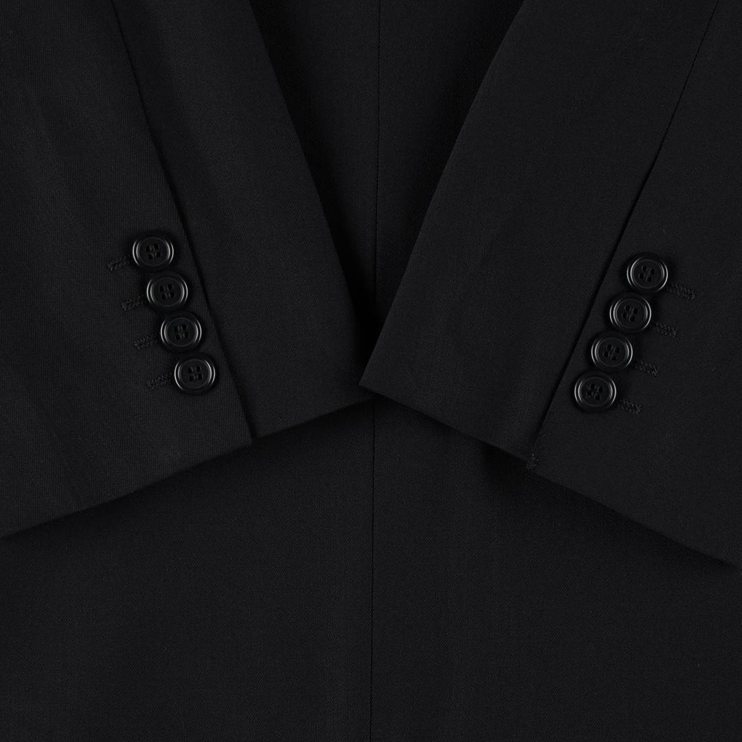 Hugo Boss wool tailored jacket, made in the USA, men's size XXL equivalent. wool navy blue type Vintage Second Hand