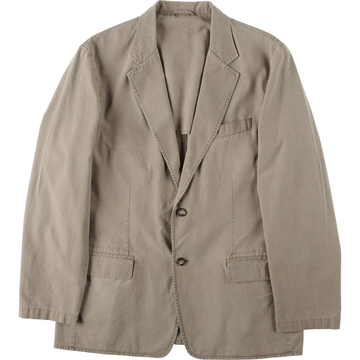 90s-00'S LL Bean Easy Jacket/Tailored Jacket, Men's XXL equivalent. cotton Beige type Vintage Second Hand