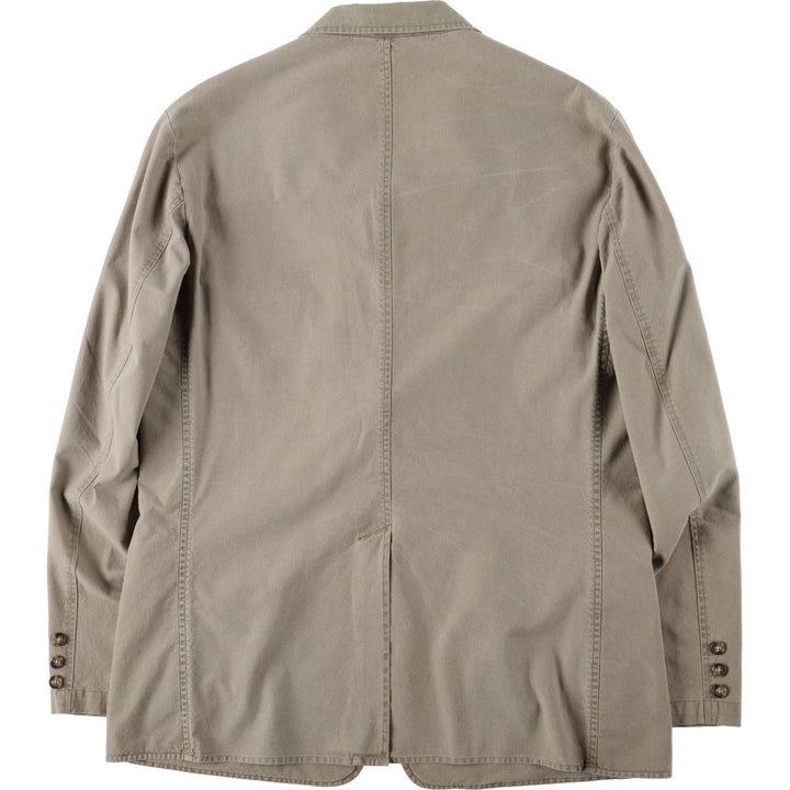 90s-00'S LL Bean Easy Jacket/Tailored Jacket, Men's XXL equivalent. cotton Beige type Vintage Second Hand