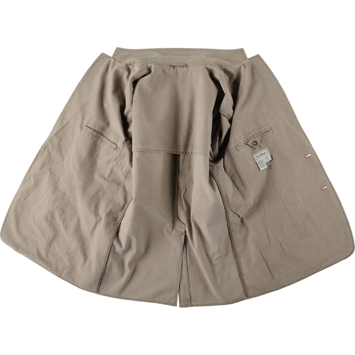 90s-00'S LL Bean Easy Jacket/Tailored Jacket, Men's XXL equivalent. cotton Beige type Vintage Second Hand