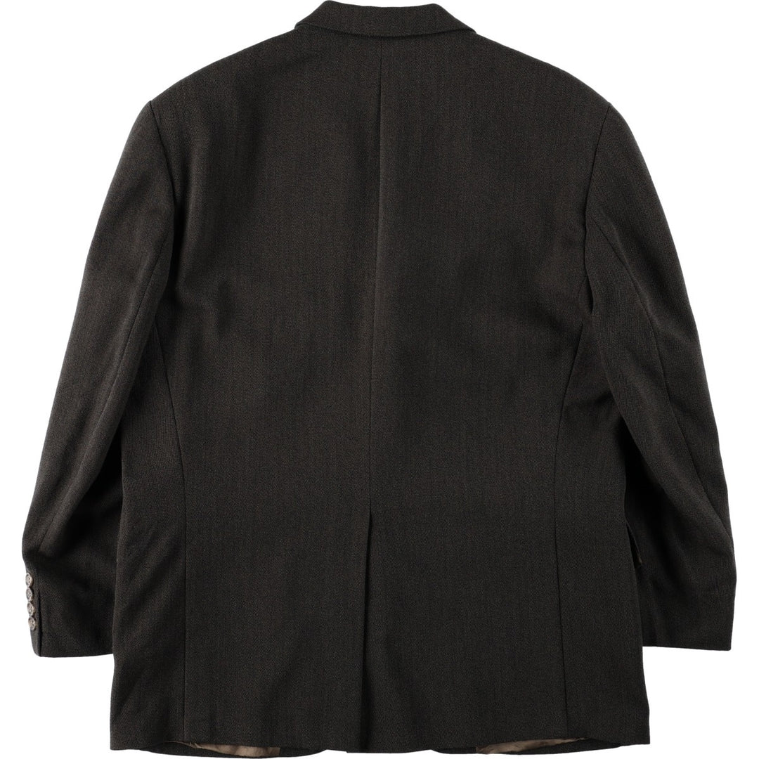 Ralph Lauren Chaps wool tailored jacket, made in Canada, men's size L wool brown type Vintage Second Hand
