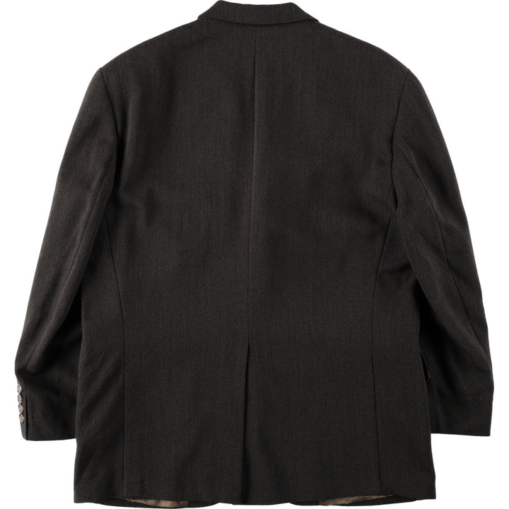 Ralph Lauren Chaps wool tailored jacket, made in Canada, men's size L wool brown type Vintage Second Hand