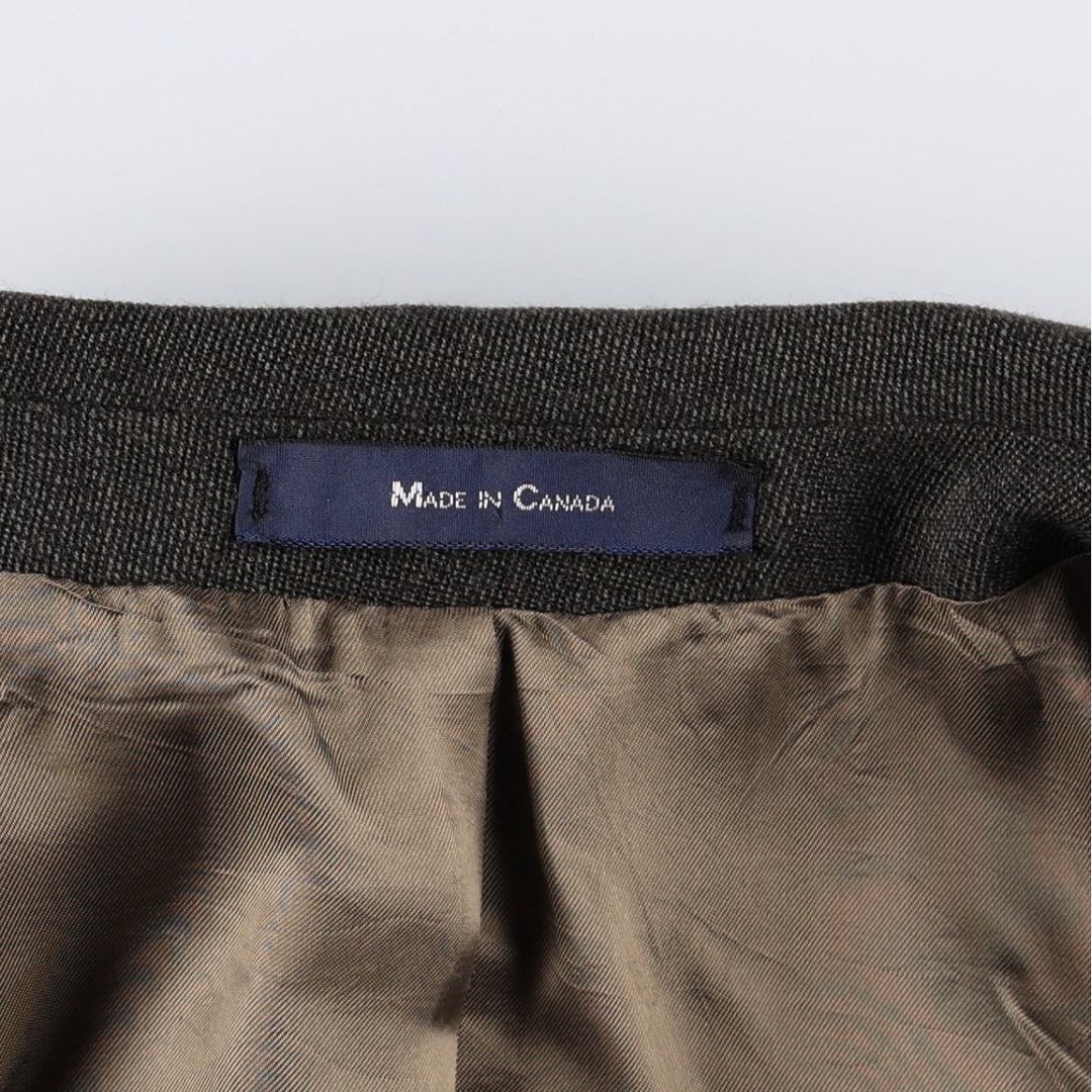 Ralph Lauren Chaps wool tailored jacket, made in Canada, men's size L wool brown type Vintage Second Hand