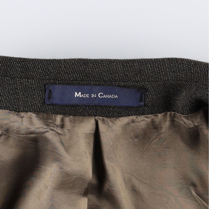 Ralph Lauren Chaps wool tailored jacket, made in Canada, men's size L wool brown type Vintage Second Hand