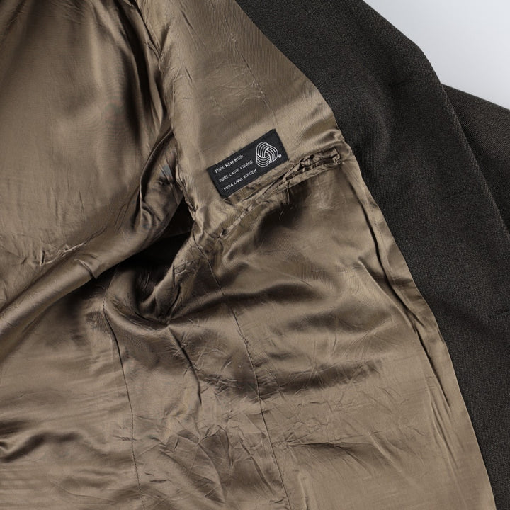 Ralph Lauren Chaps wool tailored jacket, made in Canada, men's size L wool brown type Vintage Second Hand