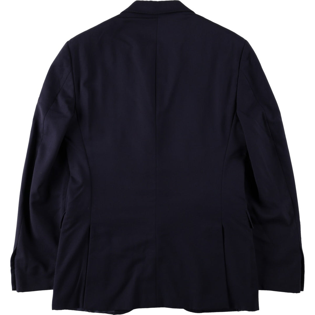 Ralph Lauren POLO by Ralph Lauren CUSTOM FIT wool tailored jacket, made in Italy, men's size L equivalent. wool navy blue type Vintage Second Hand