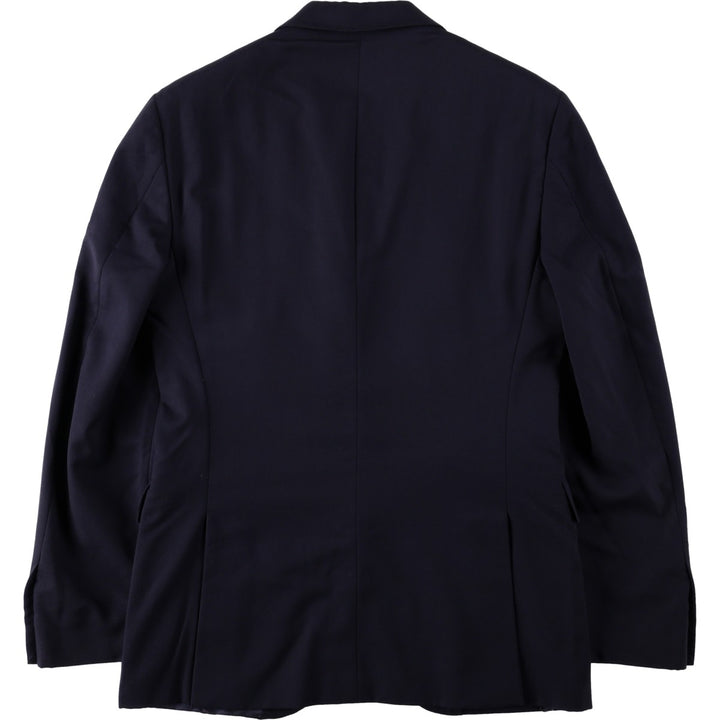 Ralph Lauren POLO by Ralph Lauren CUSTOM FIT wool tailored jacket, made in Italy, men's size L equivalent. wool navy blue type Vintage Second Hand