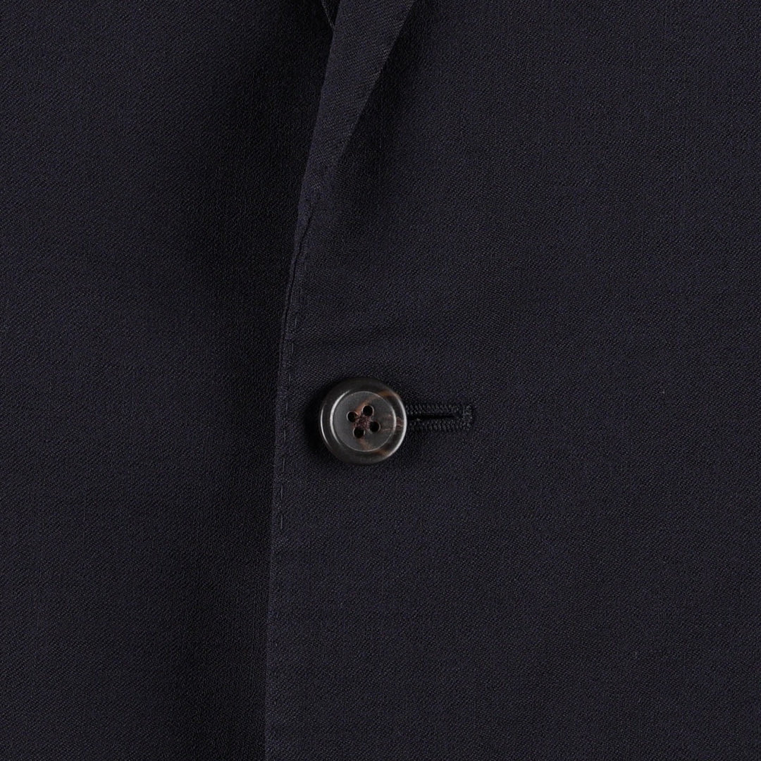 Ralph Lauren POLO by Ralph Lauren CUSTOM FIT wool tailored jacket, made in Italy, men's size L equivalent. wool navy blue type Vintage Second Hand