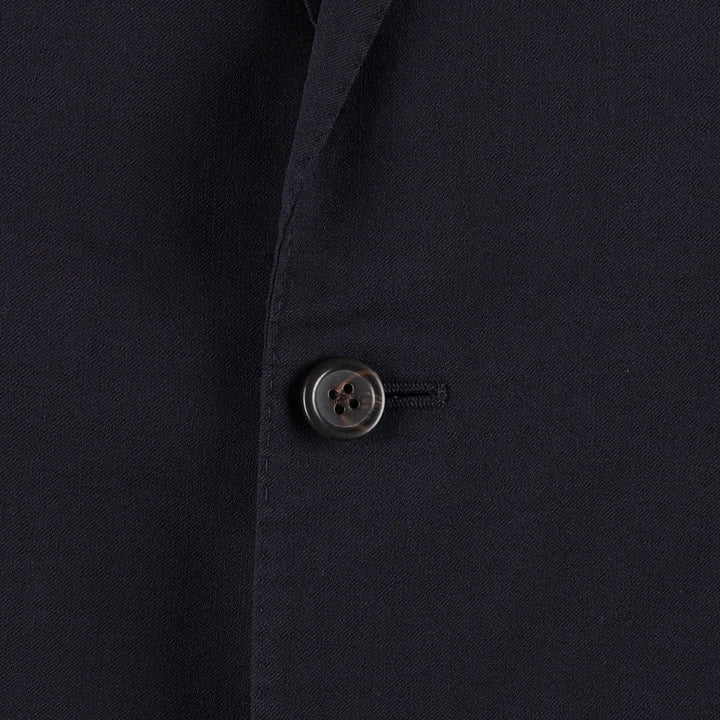 Ralph Lauren POLO by Ralph Lauren CUSTOM FIT wool tailored jacket, made in Italy, men's size L equivalent. wool navy blue type Vintage Second Hand