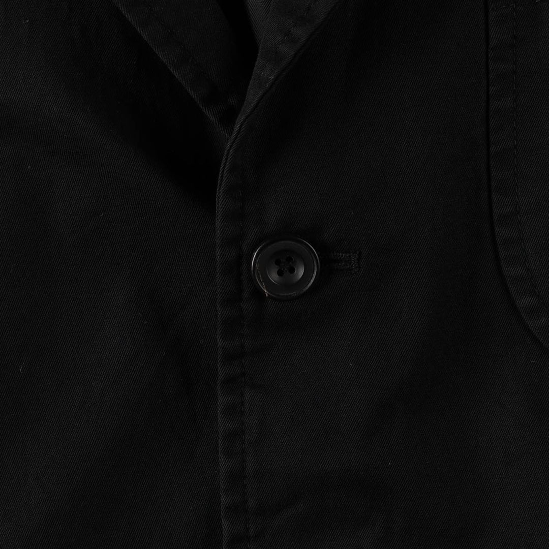 Ralph Lauren POLO by Ralph Lauren Cotton Tailored Jacket, Men's Size XL (approx.) cotton black type Vintage Second Hand