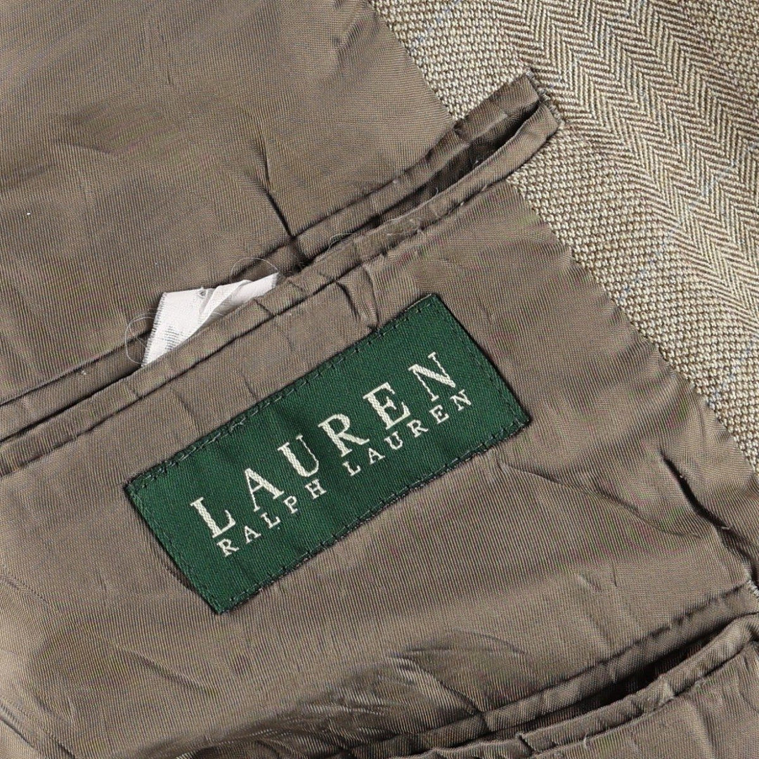 Ralph Lauren tailored jacket, men's size M (approx.) unclear Khaki type beige Vintage Second Hand
