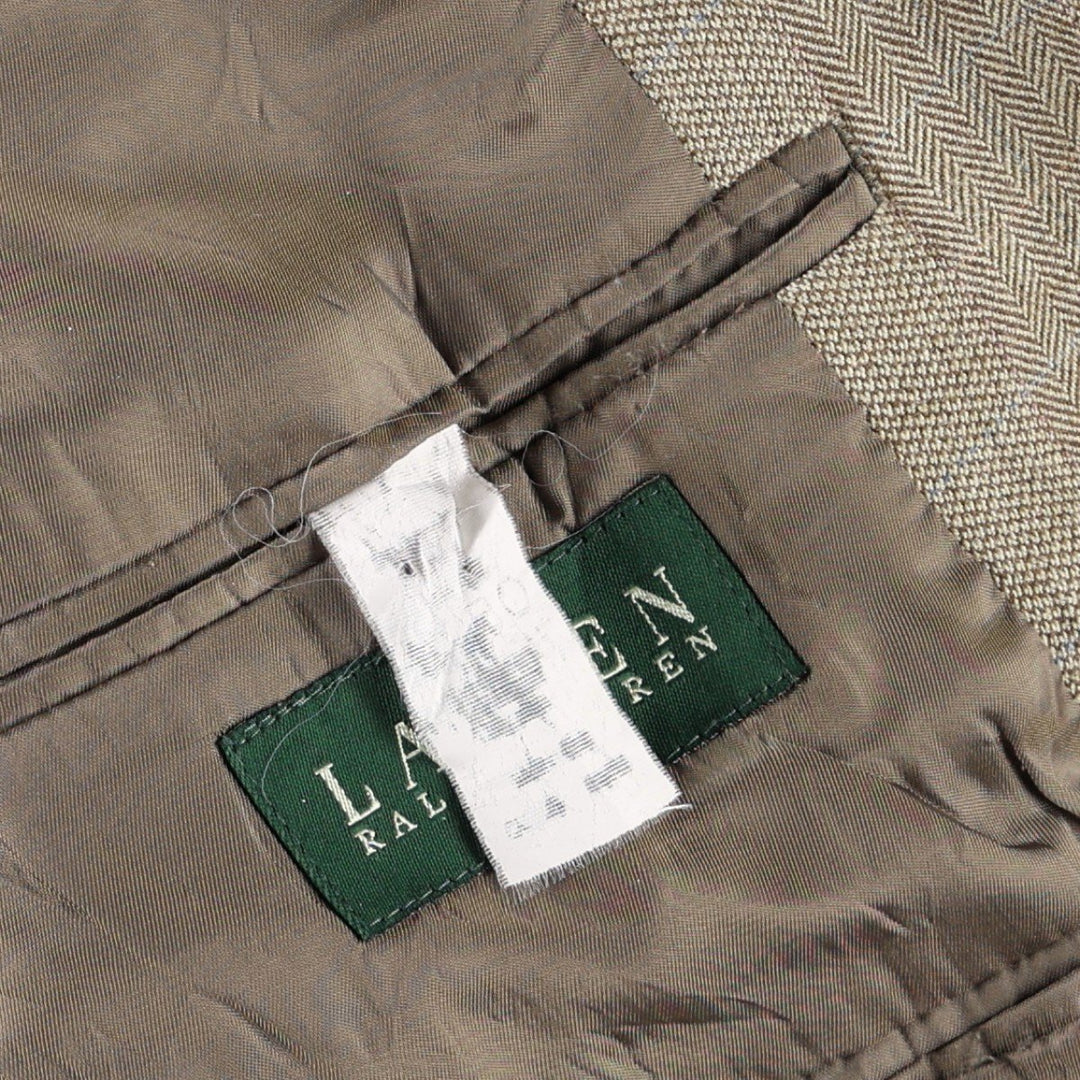 Ralph Lauren tailored jacket, men's size M (approx.) unclear Khaki type beige Vintage Second Hand