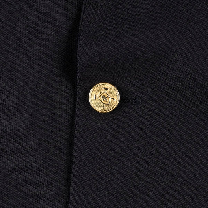 Ralph Lauren POLO UNIVERSITY navy blazer/tailored jacket, made in Canada, men's size XXL equivalent. wool navy blue type Vintage Second Hand