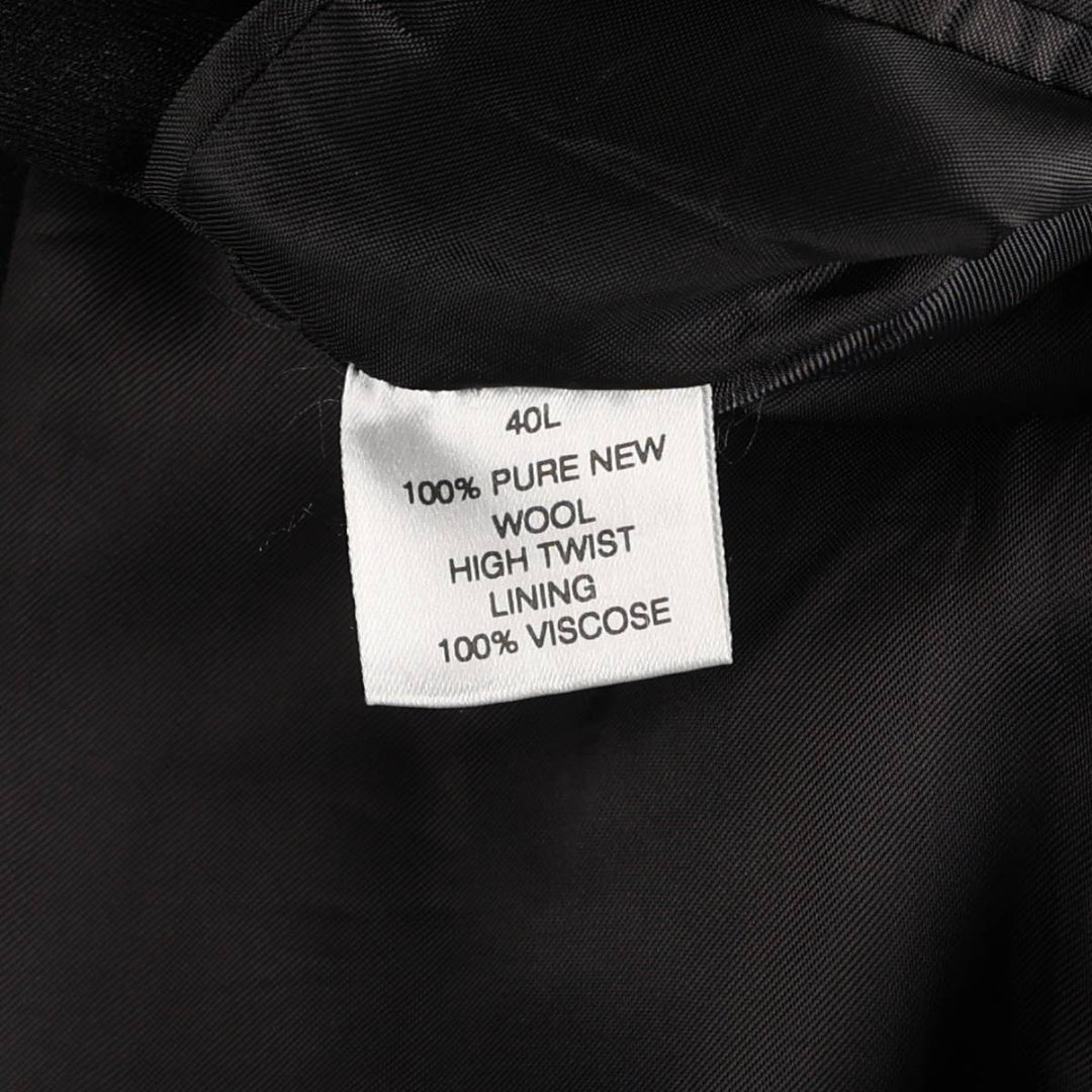 Pierre Cardin wool tailored jacket, men's size XL wool navy blue type Vintage Second Hand