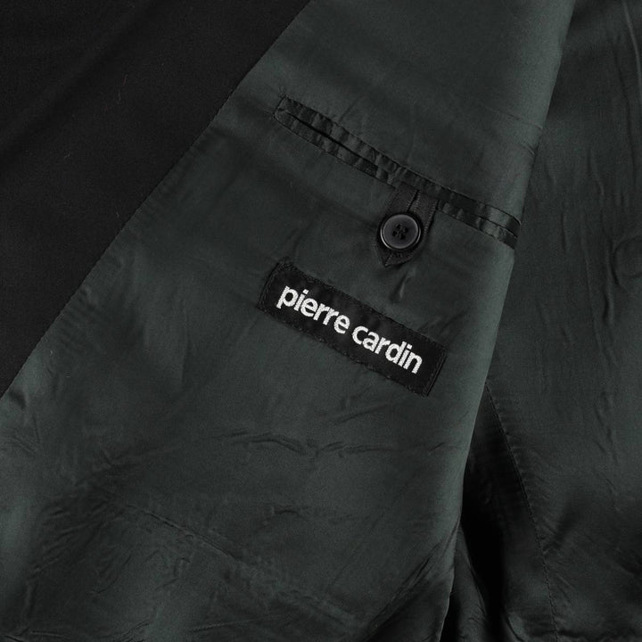 Pierre Cardin Peak Lapel Double-Breasted Tailored Jacket, Men's Size L (approx.) polyester black type Vintage Second Hand