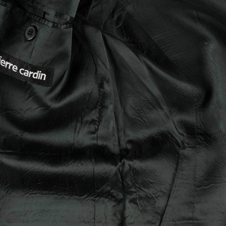 Pierre Cardin Peak Lapel Double-Breasted Tailored Jacket, Men's Size L (approx.) polyester black type Vintage Second Hand