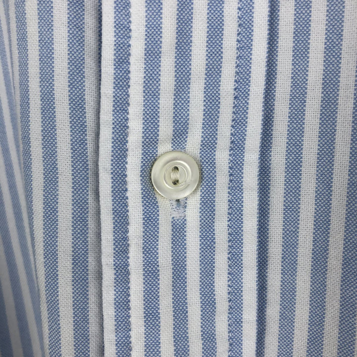 Ralph Lauren POLO RALPH LAUREN Short-Sleeve Striped Cleric Shirt, Men's Size M (approx.) cotton Blue type light blue Vintage Second Hand