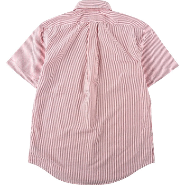 Ralph Lauren POLO RALPH LAUREN CLASSIC FIT Short-Sleeve Button-Down Striped Shirt, Men's Size S (approx.) cotton red type Vintage Second Hand