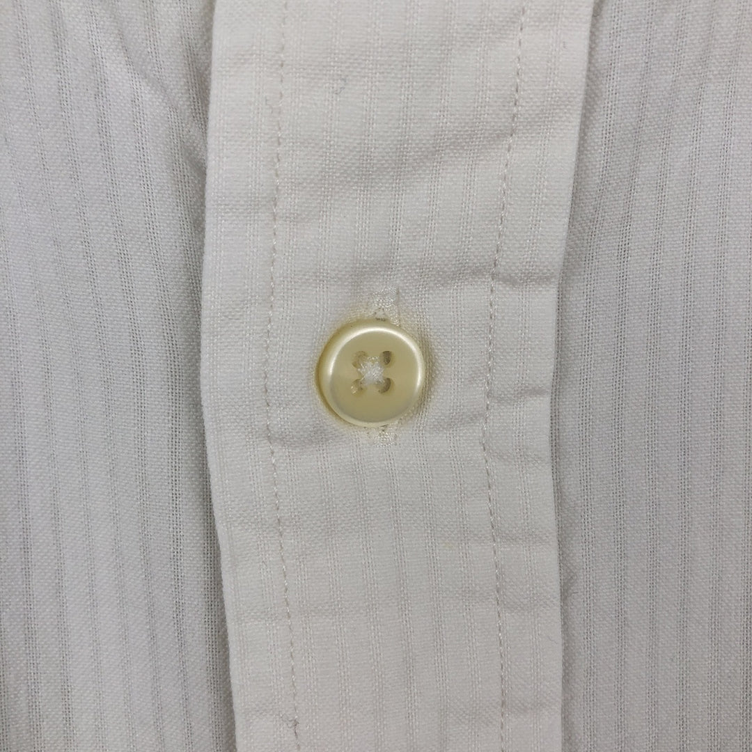 Ralph Lauren Seersucker short sleeve button down shirt, men's size L cotton white type Vintage Second Hand