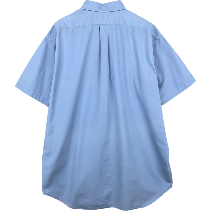 Ralph Lauren BLAKE short sleeve button down shirt, men's XL size cotton blue type Vintage Second Hand