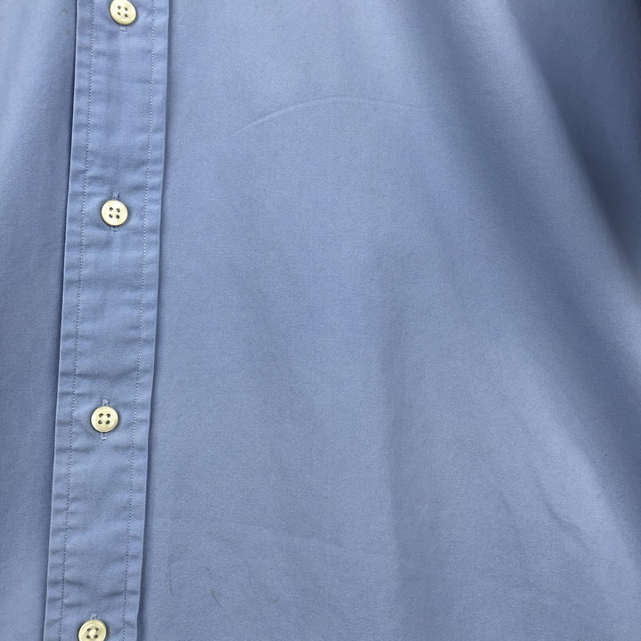 Ralph Lauren BLAKE short sleeve button down shirt, men's XL size cotton blue type Vintage Second Hand