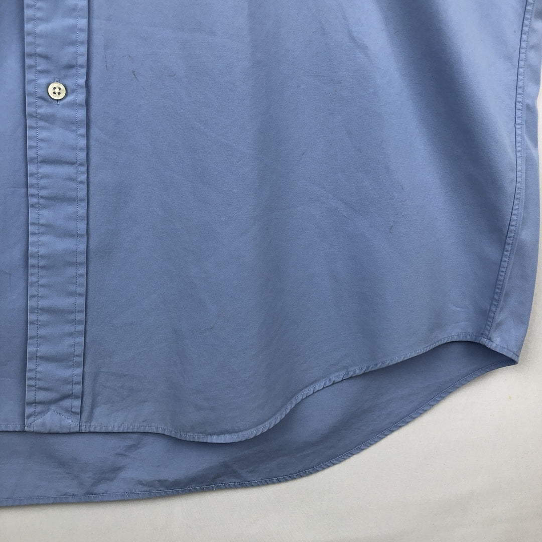 Ralph Lauren BLAKE short sleeve button down shirt, men's XL size cotton blue type Vintage Second Hand