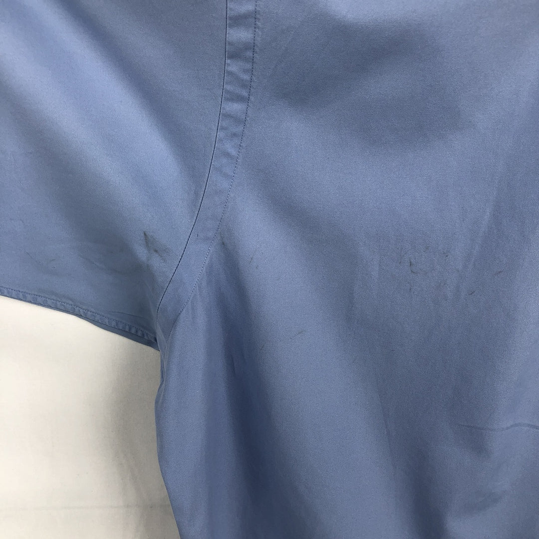 Ralph Lauren BLAKE short sleeve button down shirt, men's XL size cotton blue type Vintage Second Hand